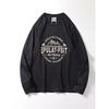 Trendy Retro Print Cotton Brushed Long Sleeve T-shirt