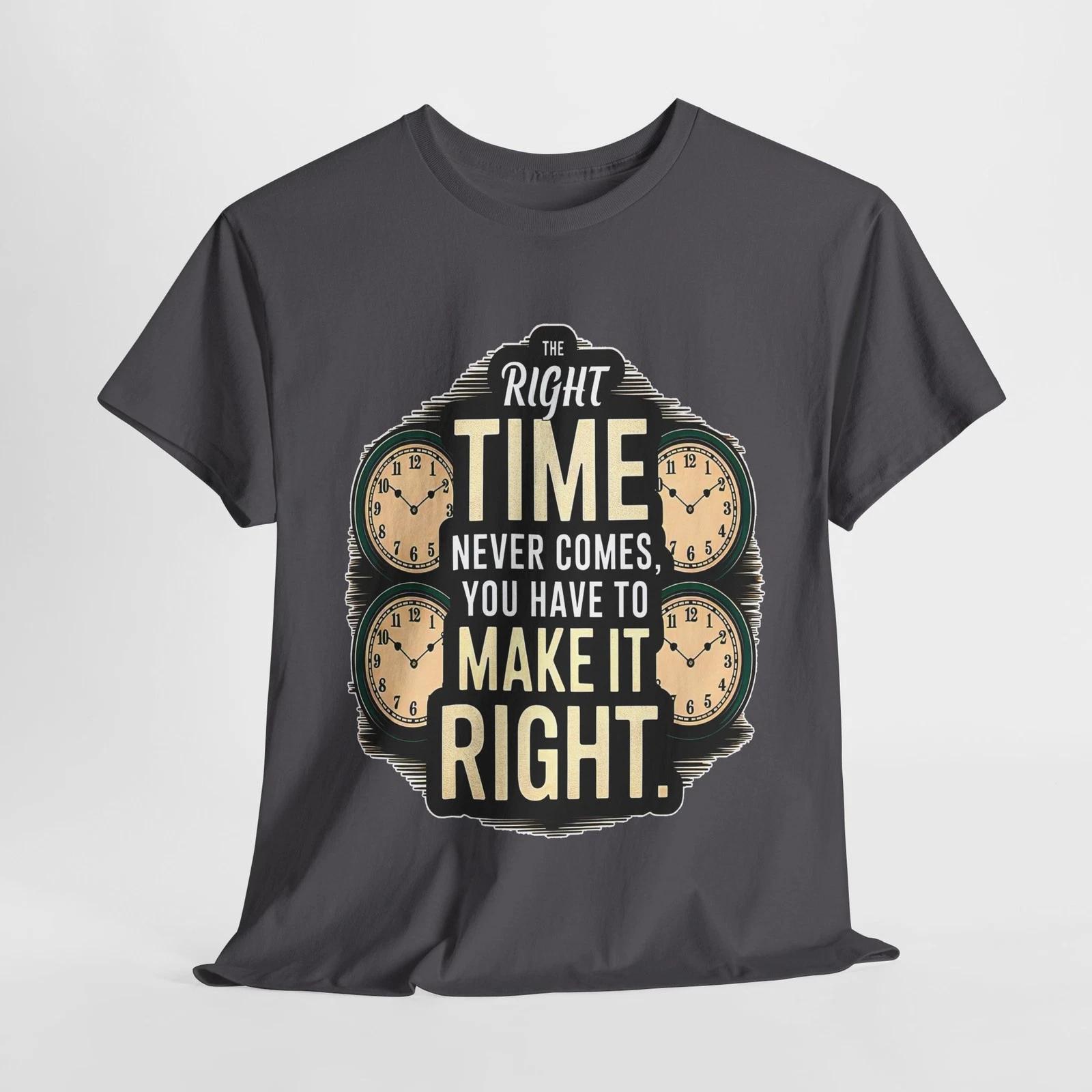 Inspiring Time Management Tee, Motivational Cotton Shirt, Gift for [...] S