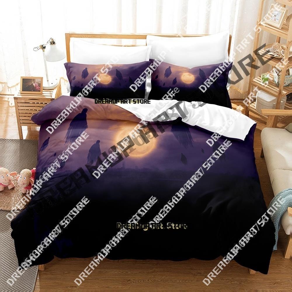 Fashion Dark Lost Souls Ghost Bedding Set Single Twin Full Queen King Size Bed Set Kids Bedroom Duvetcover Sets Bed Sheet Set