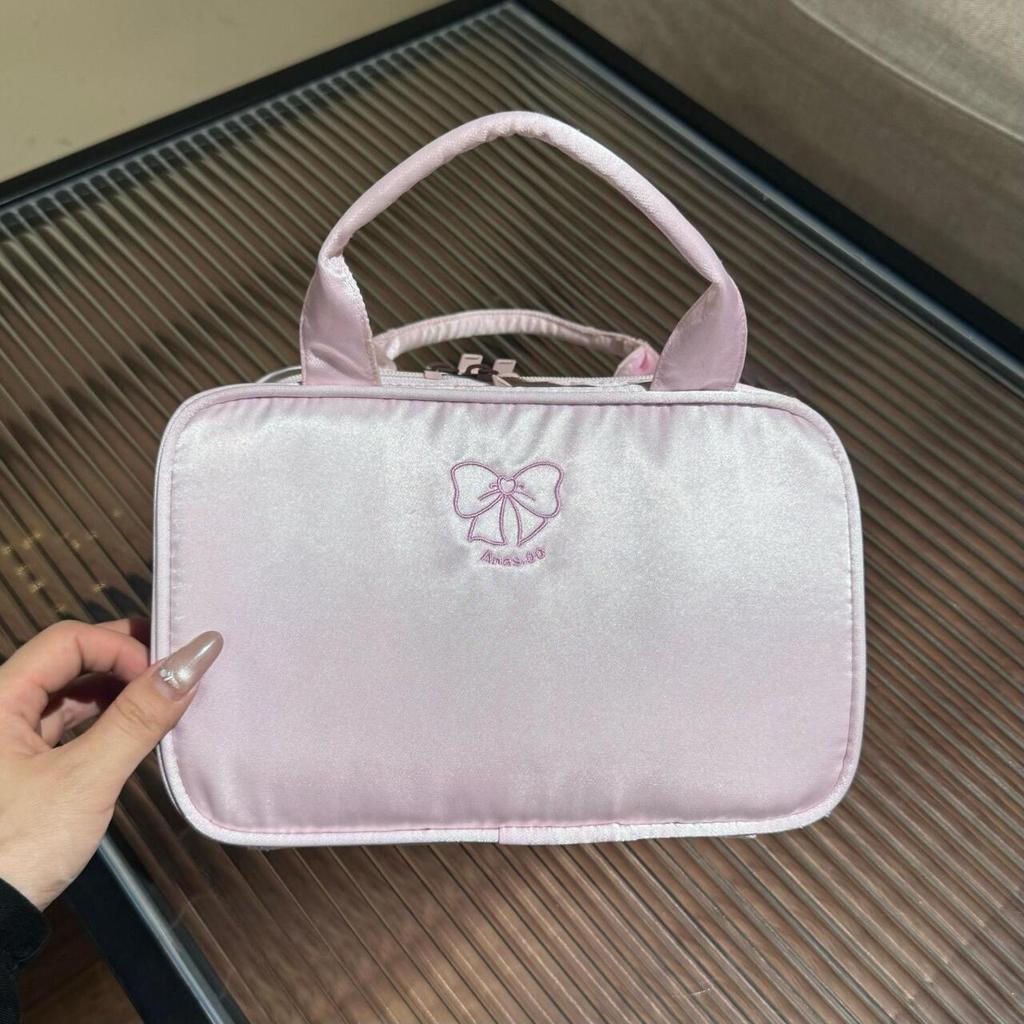 Korean Style Large Capacity Denim Makeup and Toiletry Travel Bag