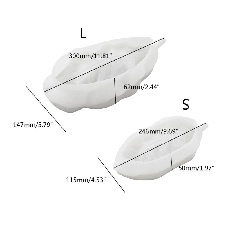 Schmuckschalenformen Schmucktablettformen Blattform Harzgussformen Silikonformen für DIY Handgefertigte Tabletts