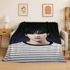 Kpop B-BTS SUGA Agust D Yoon Gi Flanelldecke Weiche Warme Überwurfdecke für Schlafzimmer Wohnzimmer Bett Reise Camping Picknick Geschenk