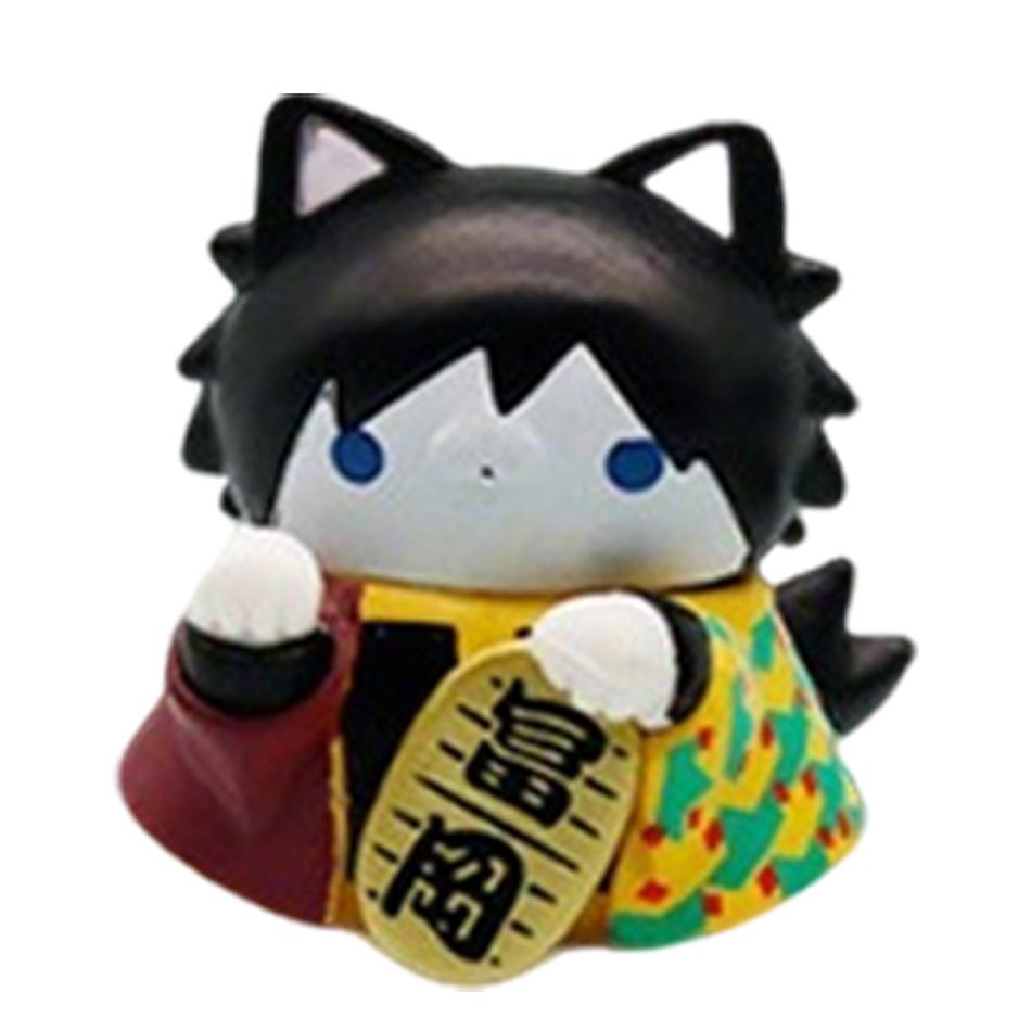 NEW Demon Slayer Anime Figure Toy-Kimetsu No Yaiba MEGA CAT PROJECT Tanjiro Nidouzi Inosuke Zenizu Figurine Model Doll Gift
