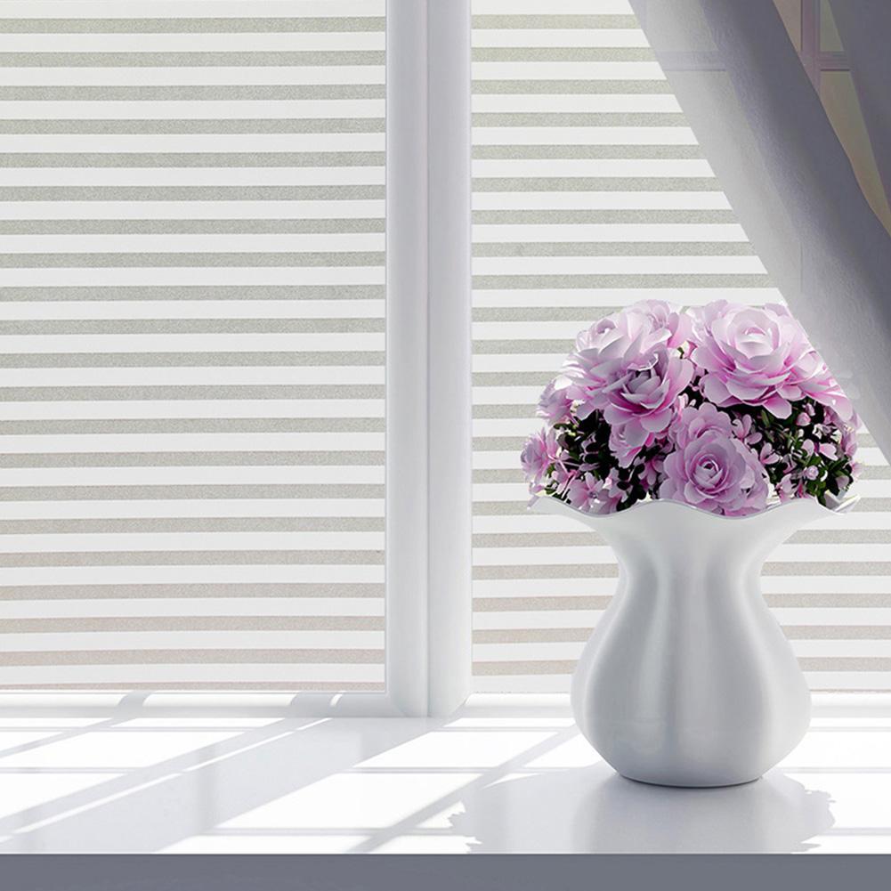 Frosted Window Film Privacy Sun Blocker Blinds Style 60x200cm Heat Insulation Sticker