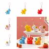 Cartoon Design Horse Keychain Mini Pony Phone Strap Funny Horse Pendant  Backpack Decoration