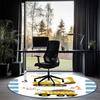 Graafmachine Bedrukte Ronde Vloerkleed Tapijt Stoelkleed Gebiedskleed Entree Deurmatten, voor Kantoorstoel Woonkamer Slaapkamer Keuken.