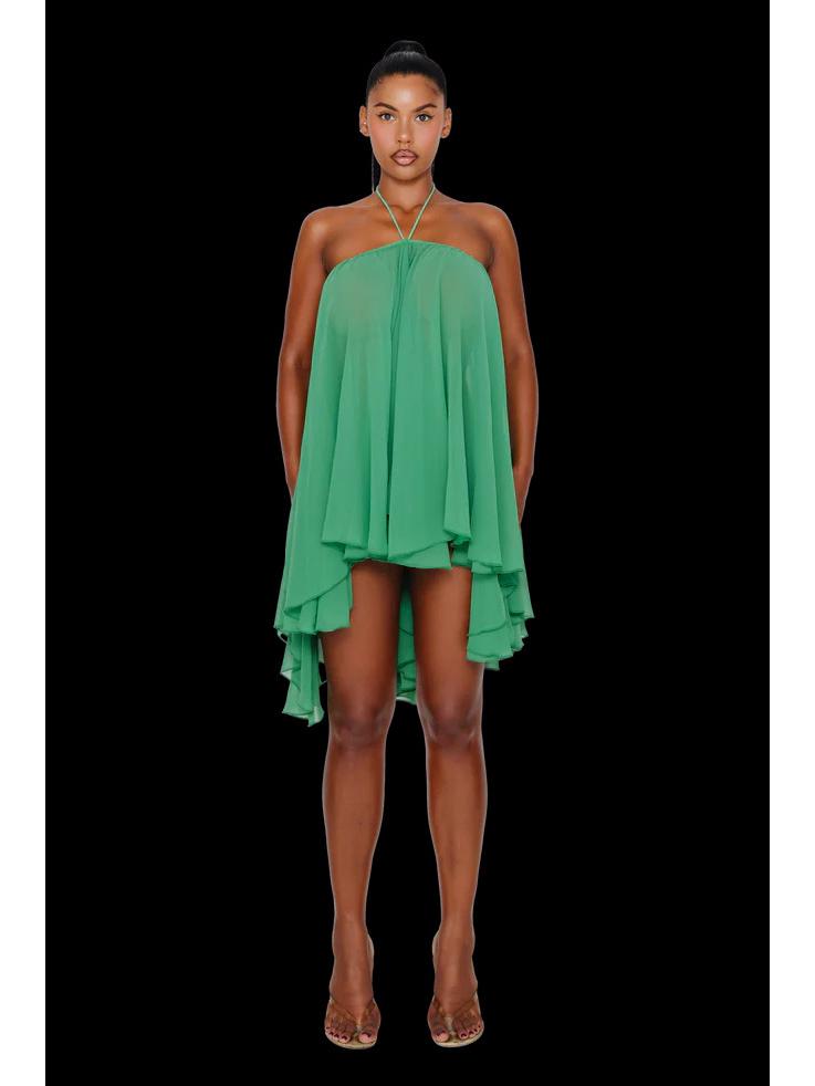 2025 Spring/Summer Sexy O-neck Strapless Halter Loose Dress for Women