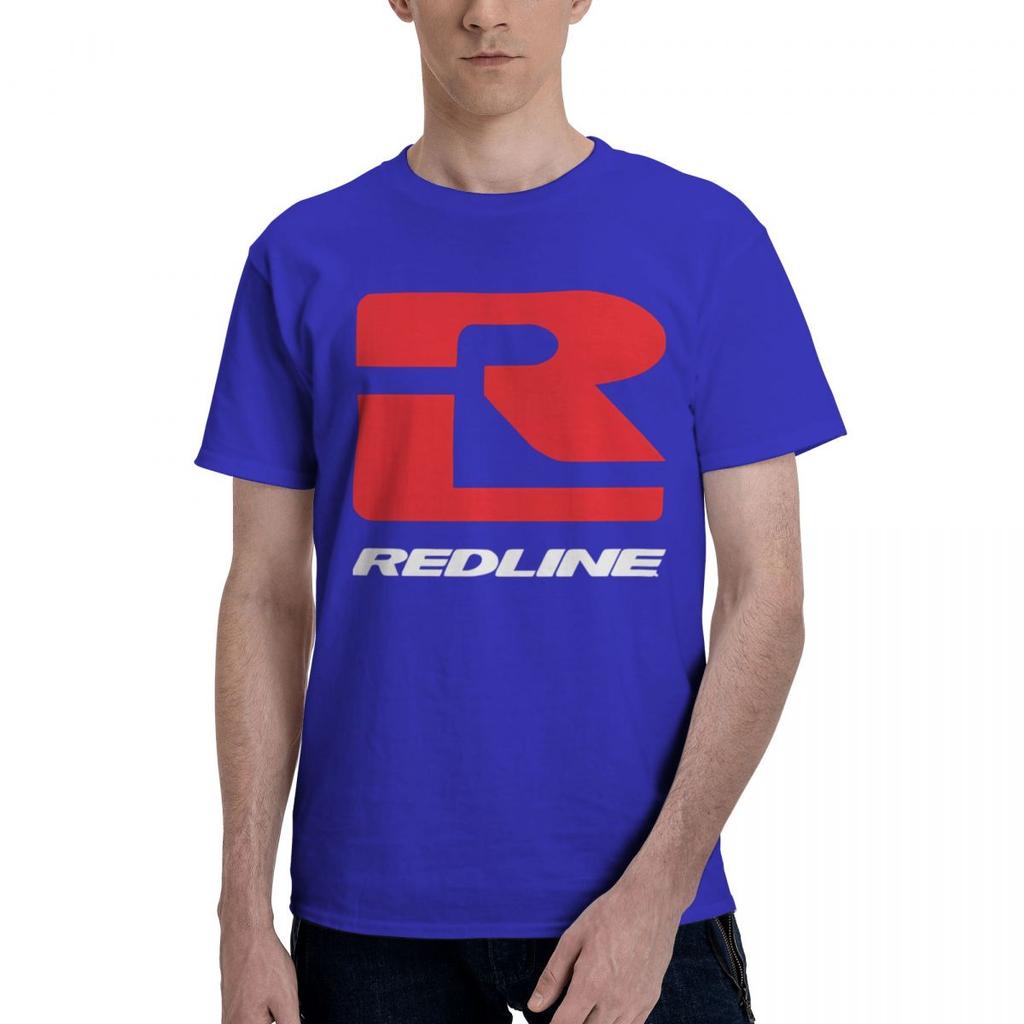 REDLINE 100 Katoen Casual Ademend Comfortabel Shirt Korte Mouw T-shirt T-shirt Mannen