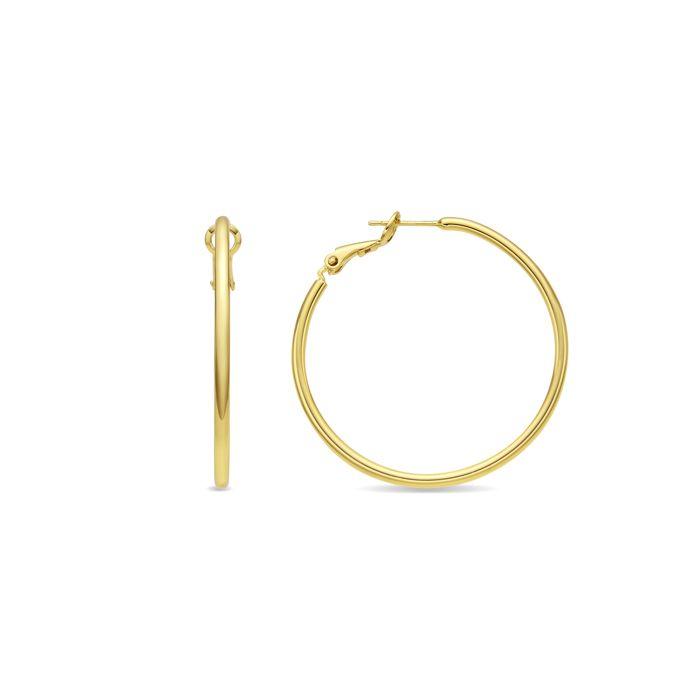 Boucles d'oreilles - Luxenter - Dierax - Or jaune 18k - Alliage métallique - Créole jaune