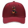 Playful DoberUnisex Portrait Graphic St Sandwich Baseball Cap Sun Cap Outdoor Workouts Hat