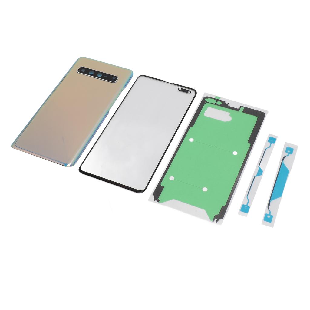 Back Glass Replacement and Front Outer Lens Glass Screen with Camera Lens Tape Parts Repair Tools for S10 5G
