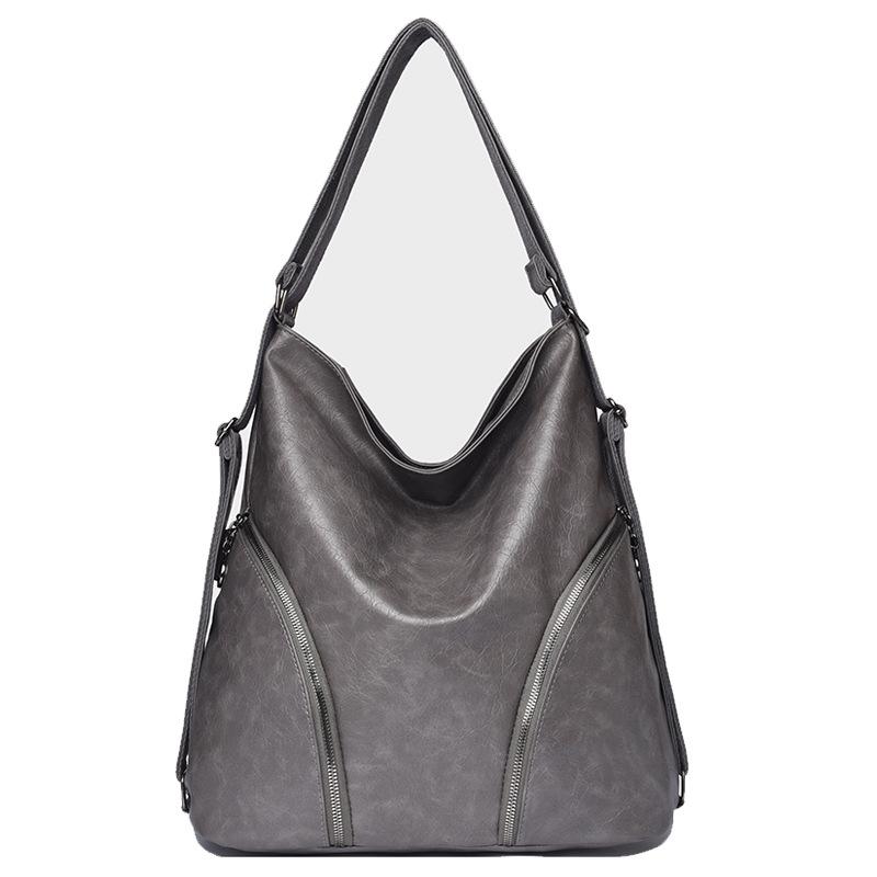 Fashionable and Retro Large-capacity Backpack Simple and Casual Single-shoulder Crossbody Tote Bag