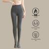 High Waist Slim Fit Velvet-Lined Vertical Stripe Winter Pants for Women