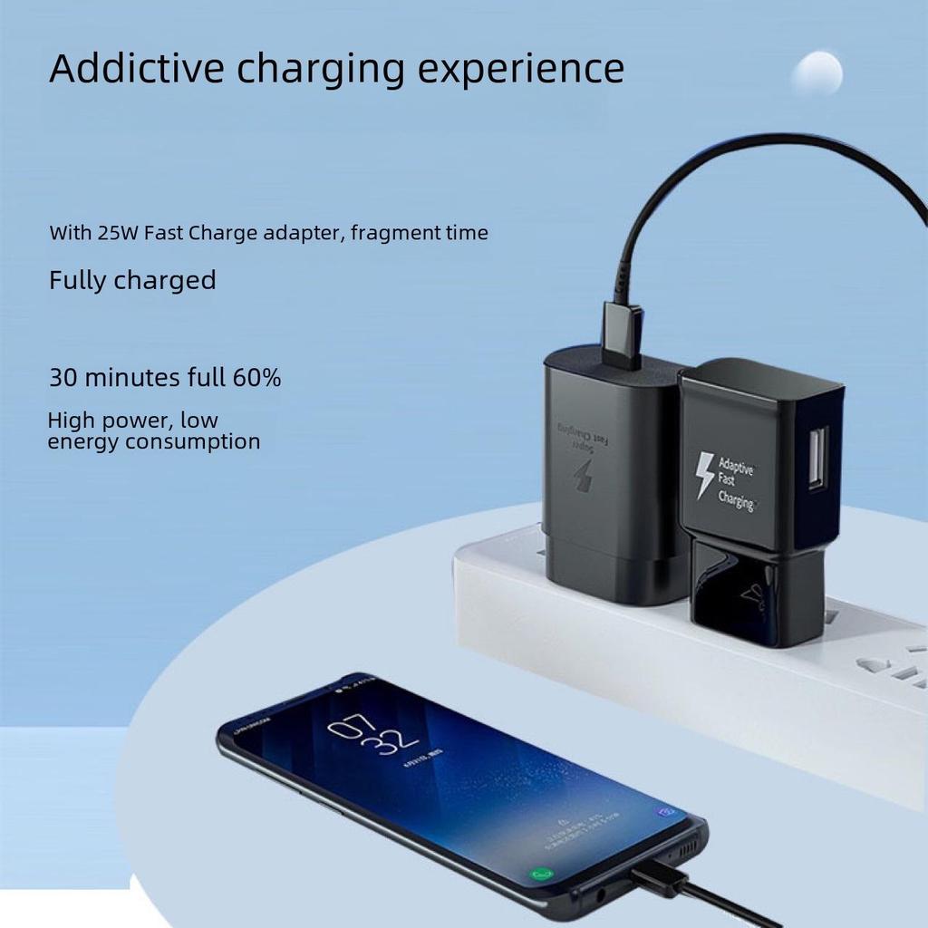 Compatible with Samsung PD25W US/UK Super Fast Charger for S23 and S22 Models, includes Australian Fast Charging Head.