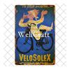 WellCraft Cartelli in Latta per Biciclette Velosolex Targhe Murali Retro per Bici Decorazione Pub WX