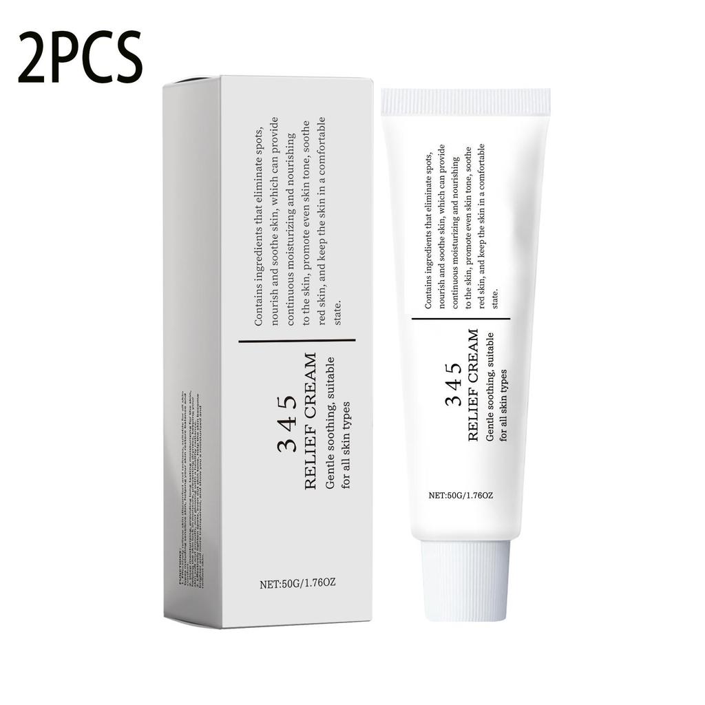 345 Relief Cream Reduce Redness Soothing Care Face Lifting Brightening Even Skin Tone Tone Beauty Moisturizing Smooth Cream 50g