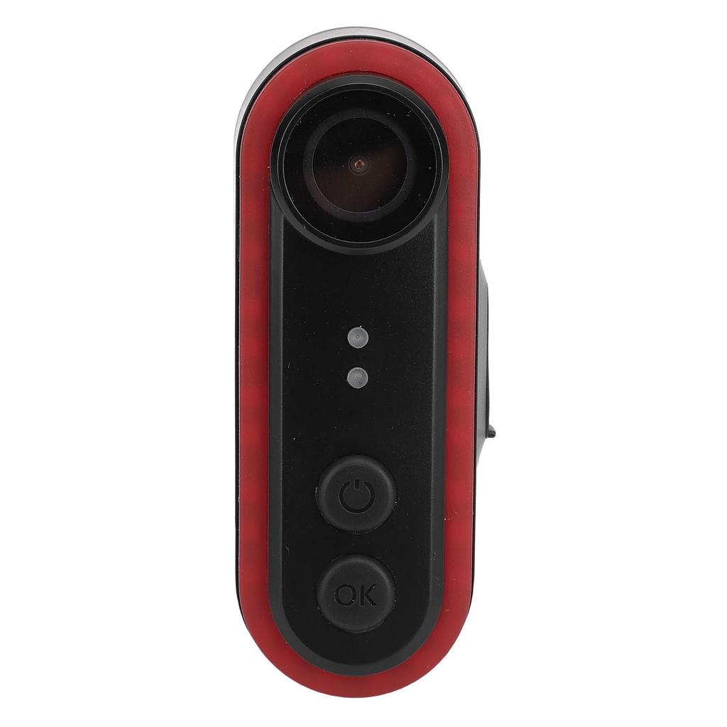 Sykkelkamera 1080P 150 graders vidvinkel IPX6 vanntett oppladbart sykkel bakkamera med baklys APP