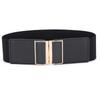 Women'S Xiaoxiangfeng Sticker Leather To Buckle Elastic Waist Seal Skirt Wide Belt Four Colors Optional