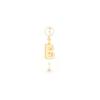My Abce Gold Plated Metal And White Resin Bead Letter B Earrings Women Earrings E1011ABCRS-D301