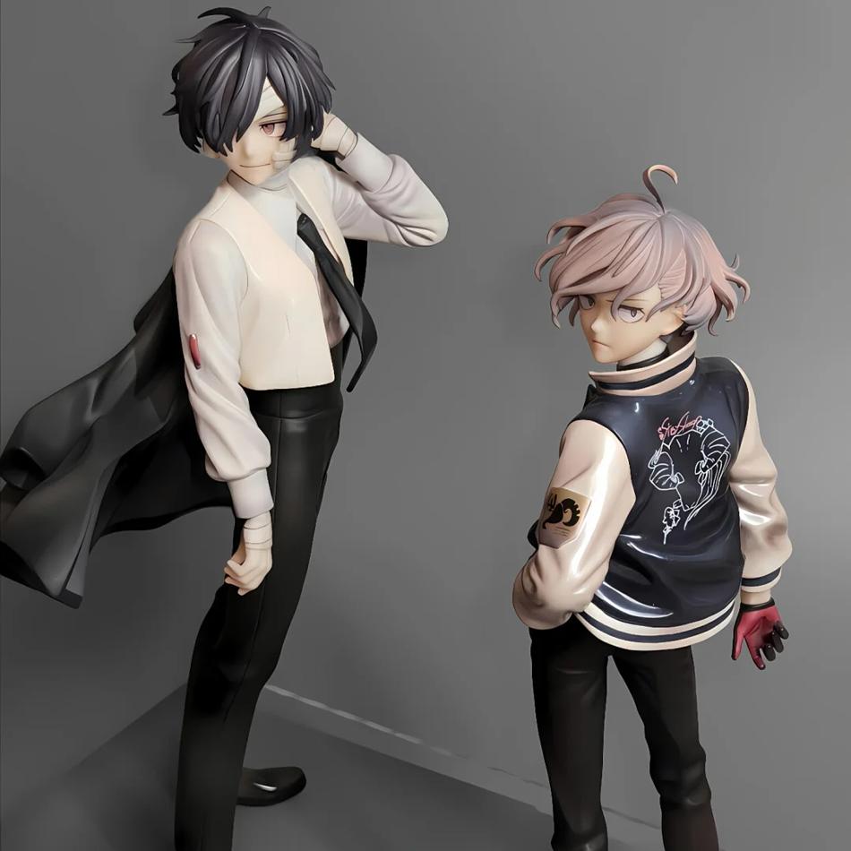 Anime Bungo Stray Dogs Nakahara Chuya Figure Dazai Osamu Action Figures Noodles Press Model PVC Collectible Toys Birthday Gifts