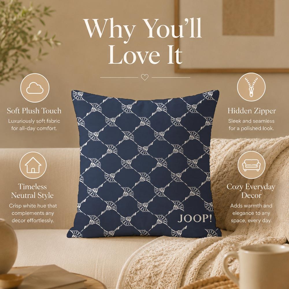 Brand J-JoopS Cushion Cover Double-Sided Printed Pillow Cover Hypoallergenic Dust-Mite Proof