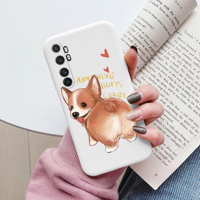 For Xiaomi Mi Note 10 Lite Case Cover Cute Cartoons Painted Soft Silicone Phone Case For Xiaomi Mi Note 10 Lite Fundas Flowers