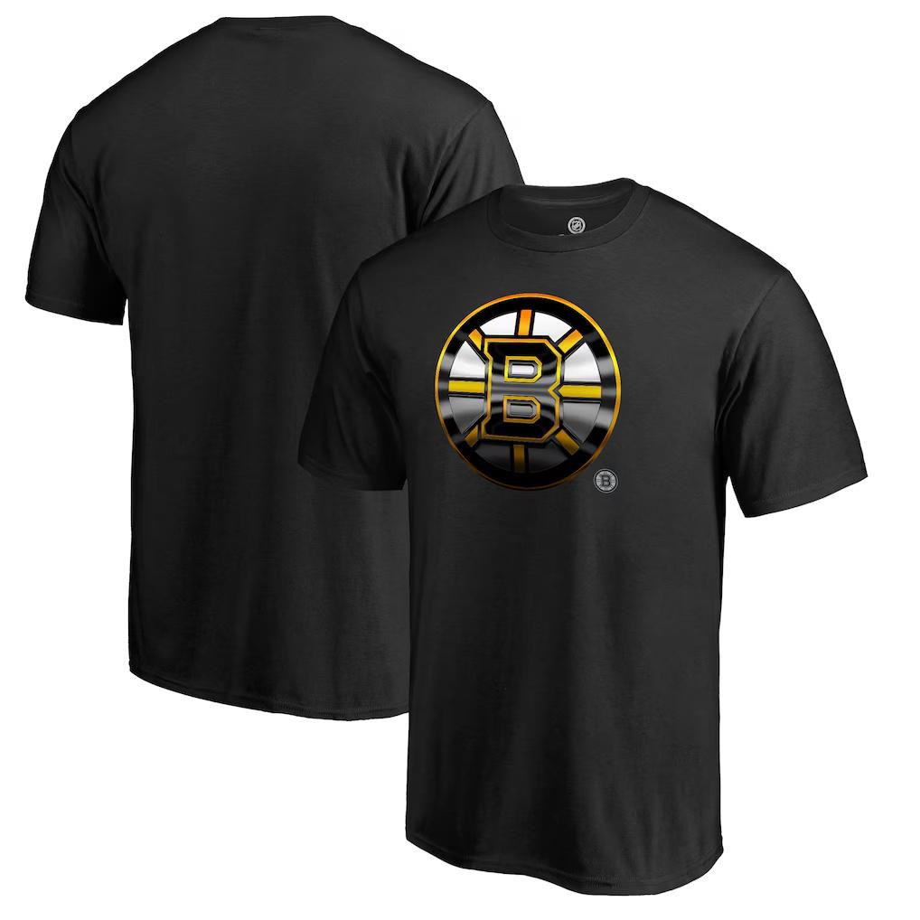 Boston Bruins Levelwear Richmond Darkmoon TShirt  Black Richmond Stacked TShirt Breathable Graphic TShirt Vintage Tshirt S