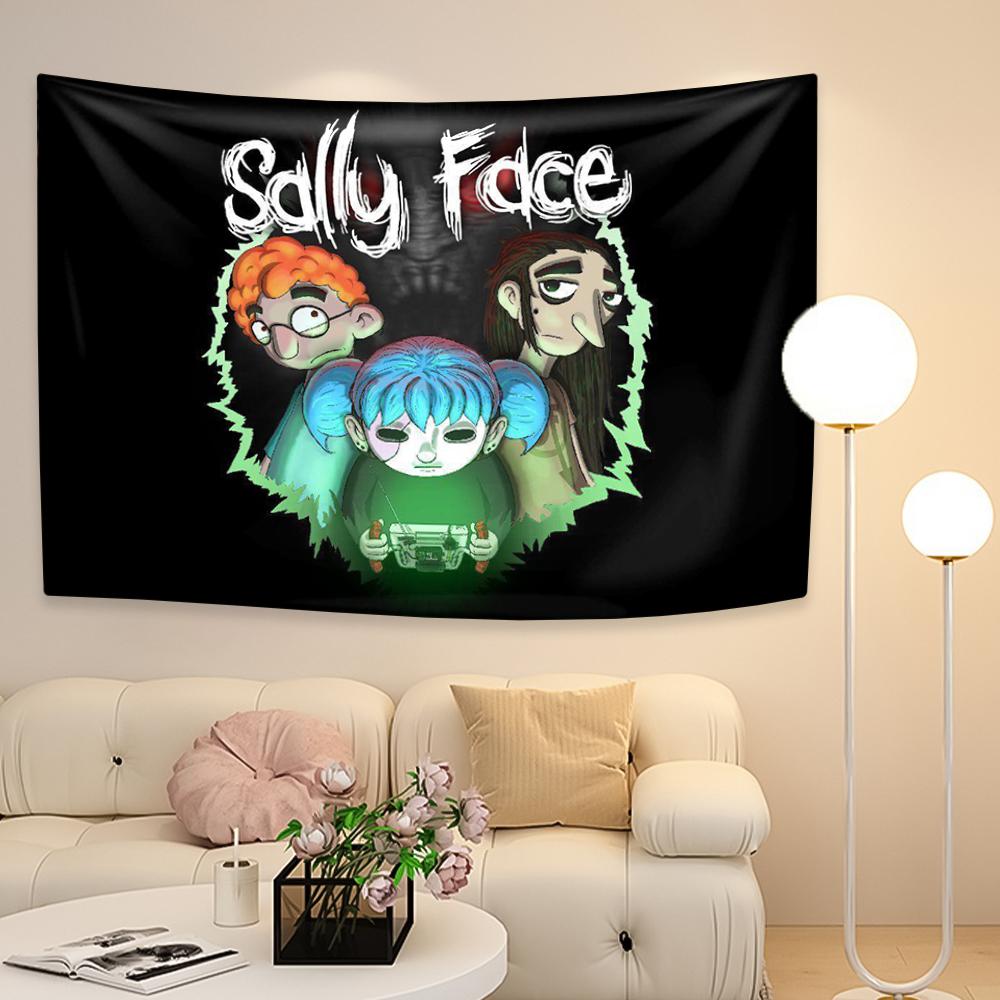 

Game S-Sally F-Face Horror Cool Tapestry Digital Prints Flag Hippie Bohemian Home Living Bed Room Bar Backdrop Cloth Wall Banner 29x37in