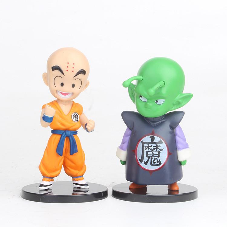 Dragon Ball Action Figures Collectible Pvc Models Cute Youth Goku Krillin Chi-chi Blind Box Car Dashboard Ornaments
