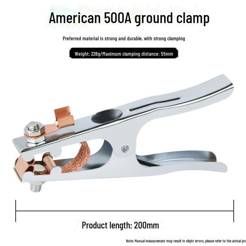 

Заземляющий зажим для электросварочного аппарата 300A для голландской и аргонодуговой сварки