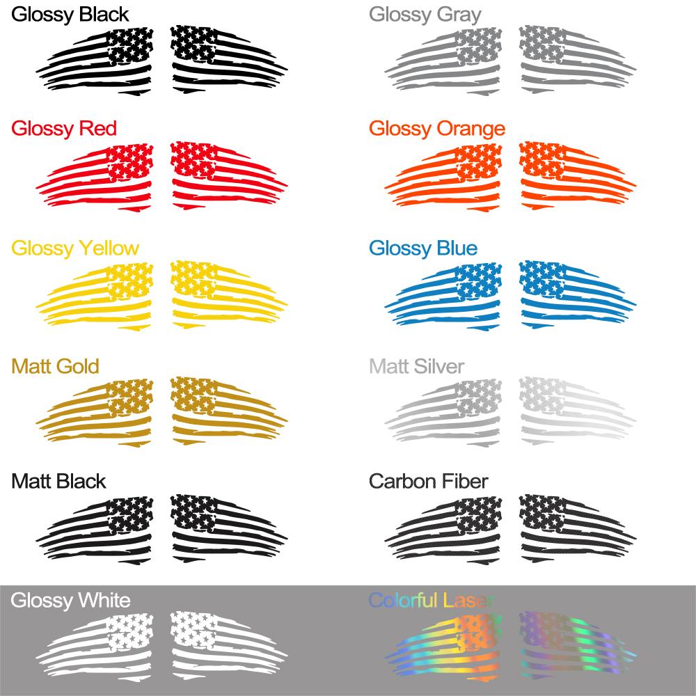 Universal Car USA Flag Sticker For Cars SUV Trucks Vehicle Door Side Window Windshield America Flag Decor Decal