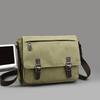 Korean Canvas Messenger Bag: Trendy Large Capacity Shoulder Bag for Men, Students, and Camera Gear