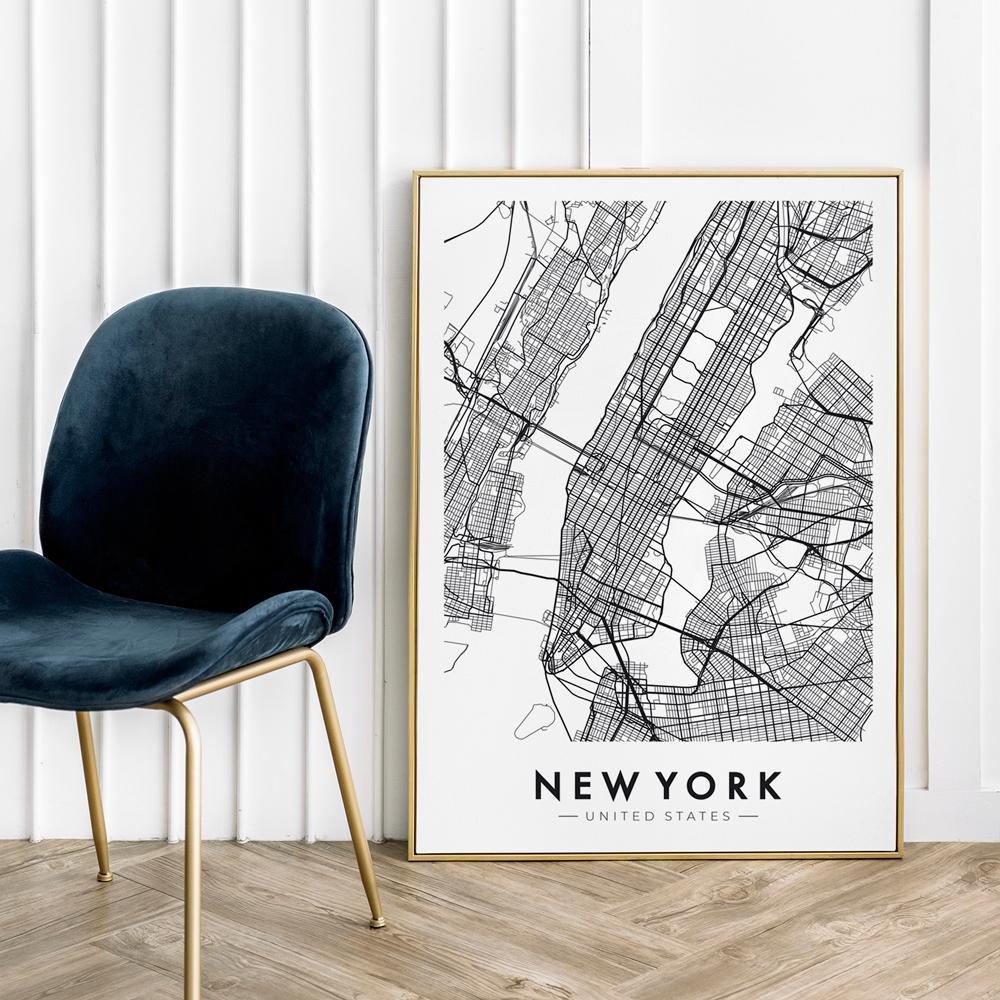 New York City Map Poster