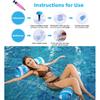 4 Pack Upgrated XL Water Pool Floats, 4-in-1 (Hammock, Saddle, Lounge Chair, Drifter) Multi-Purpose Water Pool Float, Non-Stick PVC Material