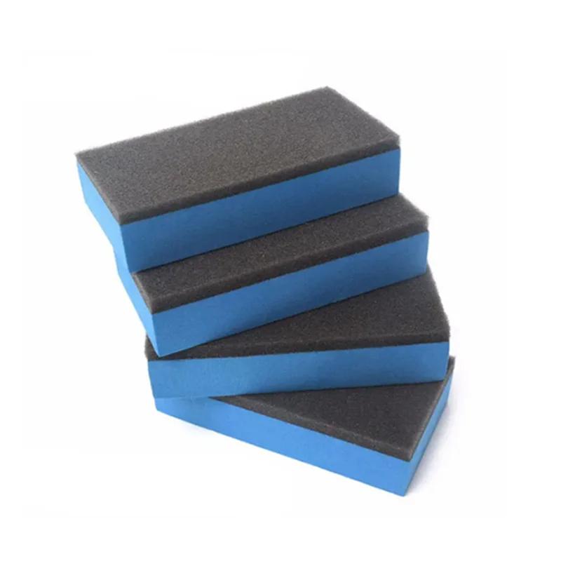 Bil Keramisk Beläggningssvamp Vaxningspad Svampar med Tyg Bilfärg Yta Kristallplätering Svampblock Biltillbehör