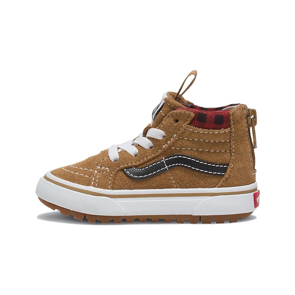 Vans Sk8 Comfortable Versatile High-Top Walking Shoes Baby Sneaker Brown VN0A5HZ3Y49