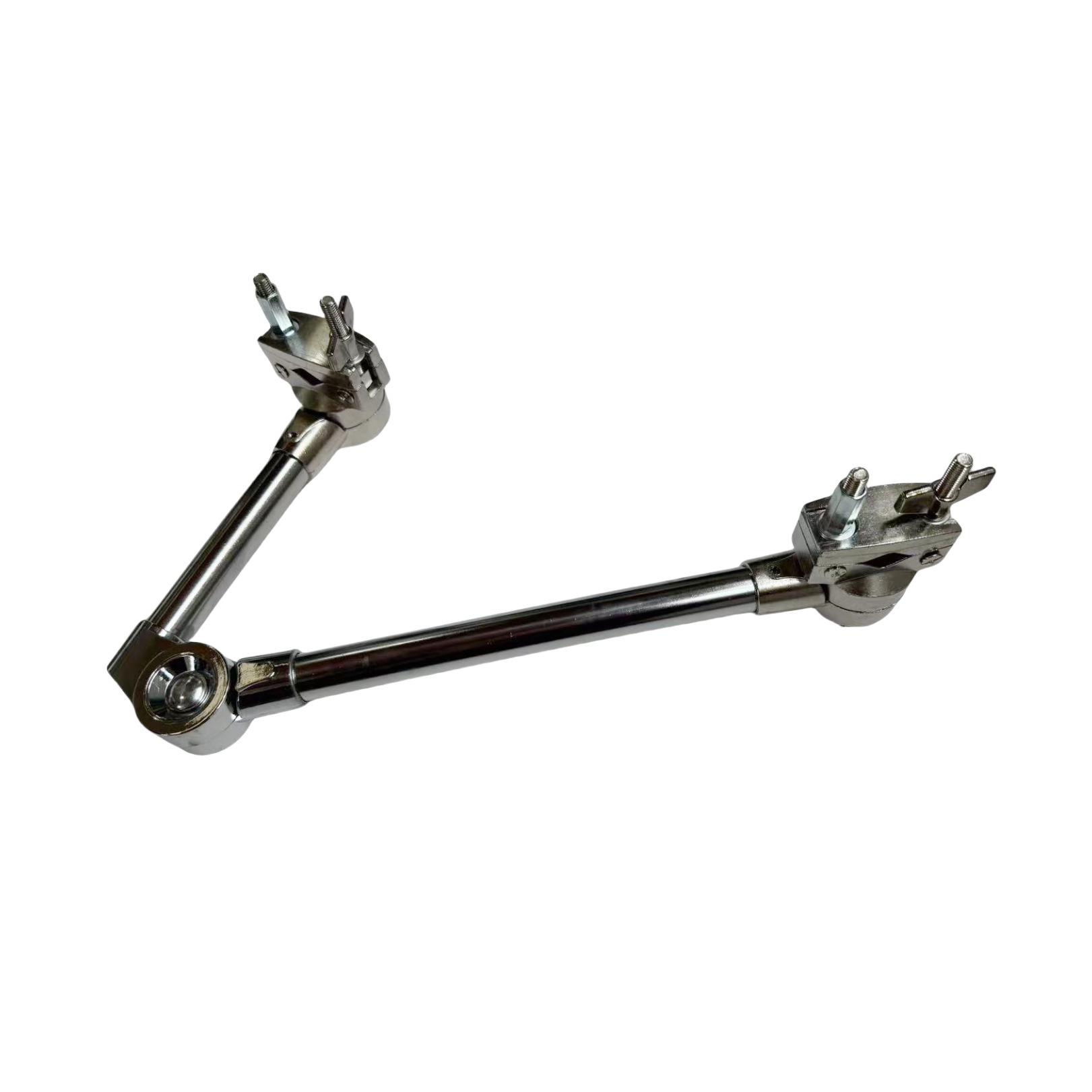 Telescopic Drum Stand with Double-Headed Clip, Tom Clip, Multi-Purpose Clip, Cowbell Clapper, and Wooden Fish Holder