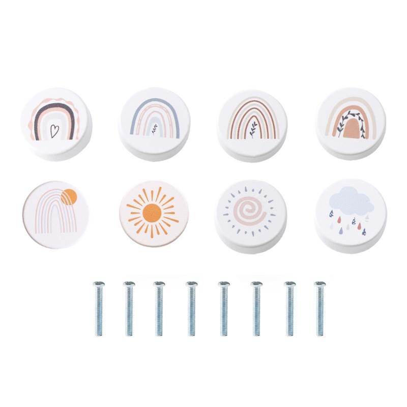 Attractive Animal Shape Round Wooden Drawer Handle Multifunctional Cabinet Pull