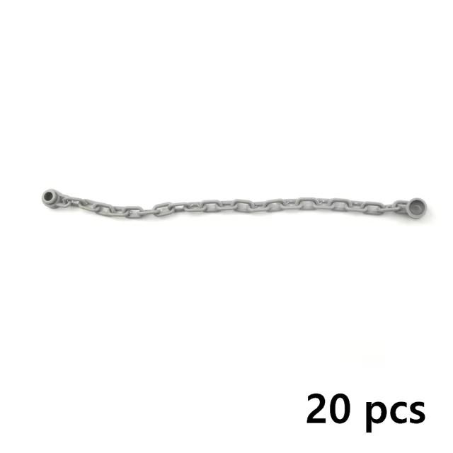 

Non-Toxic 20Pcs Moc High-Tech Chain Links Bricks 63141 String With End Studs Building Blocks Kid Toys Compatible X127C41 X127C11 X127C31