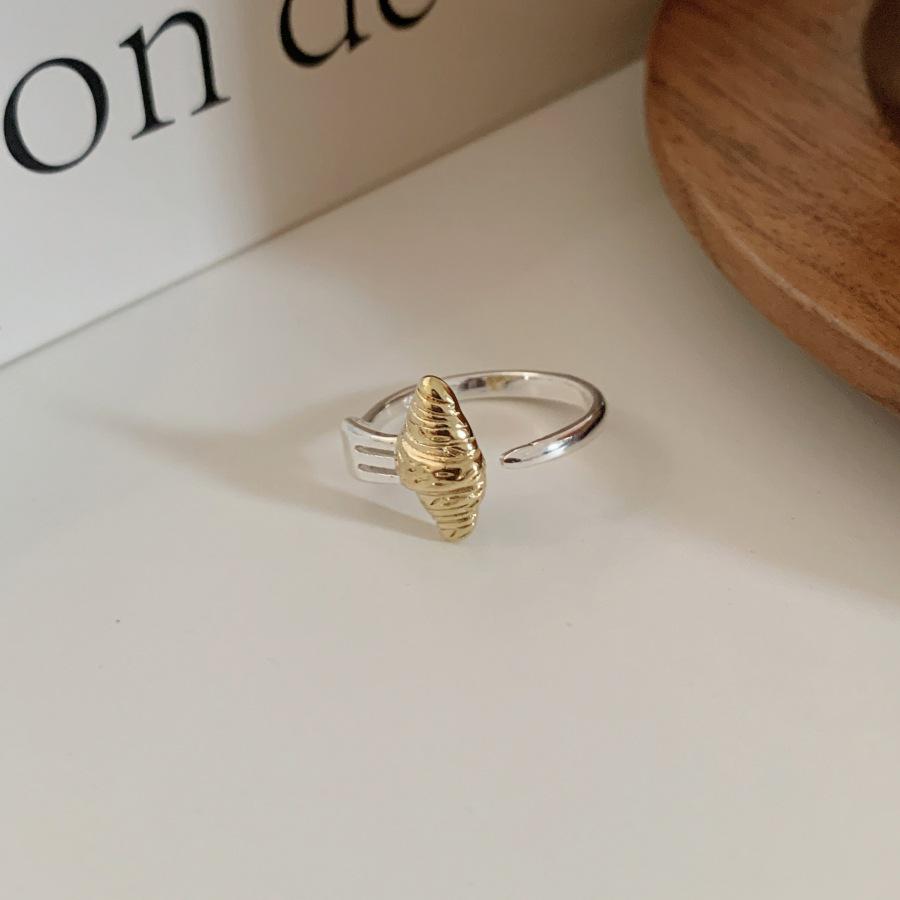 Women s Versatile Croissant Design Adjustable Ring - Fashionable  Trendy Index Finger Jewelry Open Adjustable jz7774
