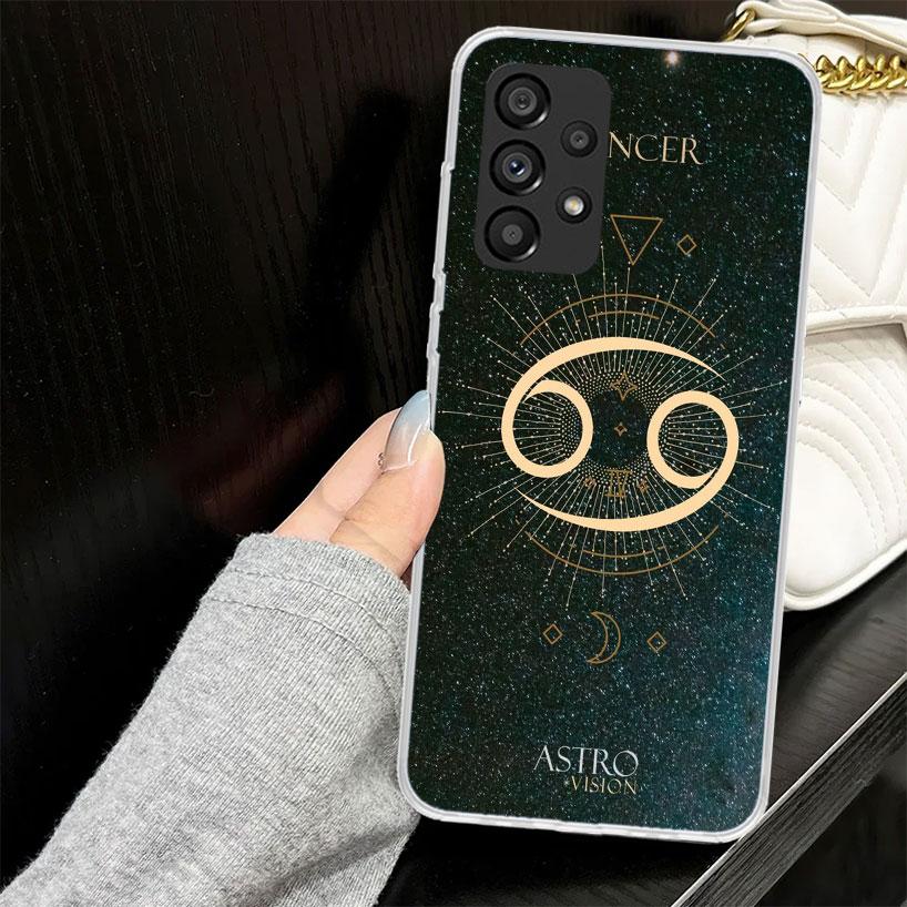 Libra Pisces Virgo Capricorn Aquarius Taurus Case for Samsung Galaxy A52 A42 A32 A22 A12 A51 A50 A02S Phone Cover A41 A31 A21S A