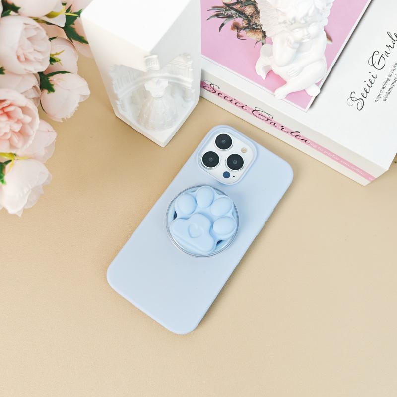 Cute Cartoon Cat Paw Airbag Silicone Magnetic Phone Holder