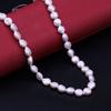 1String, Natural Freshwater Pearls, 8-9mm White Small Button Shape Pearl Beads for Jewelry Making DIY Crafts, Wedding Gifts for Women, 36cm