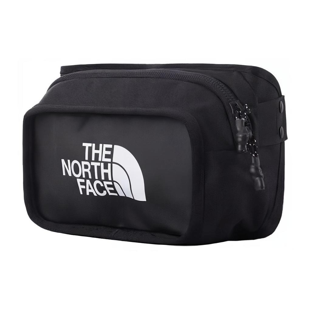 The North Face 3L Basic Letter Logo Printed Portable Crossbody Bag Chest Bag Waist Bag Outdoor Bag Unisex Bags Black 3KZX-KX7