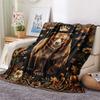 1Pc Bear Eagle Print Flannel Blanket High Quality Warm Comfortable Cover for All Seasons Perfect for Gifts Home Decor