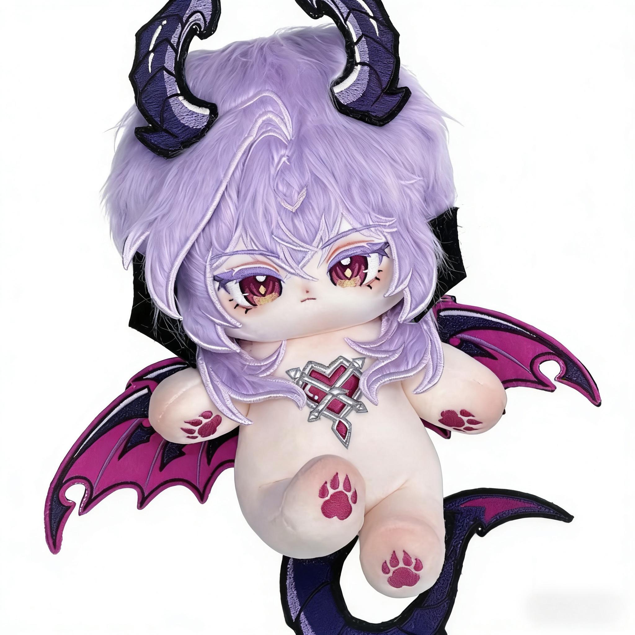 Gevuld 20cm Spel Genshin Impact Durin Pluche Verkleed Katoenen Pop Kinderen Volwassenen Schattige Lichaam Pluche Speelgoed Cosplay Kerstcadeau no skeleton