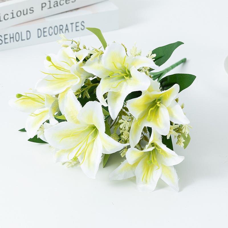 Fiori di Giglio Simulazione 3D Touch per Matrimonio e Decorazione della Casa