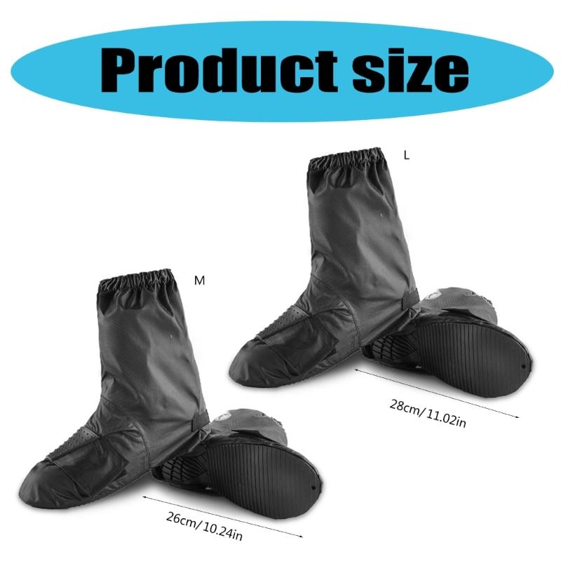 Waterproofs Shoe Covers Reusable Motorcycle Cycling Shoe Cover Thickened Shoes Protector Covers for Men and Women