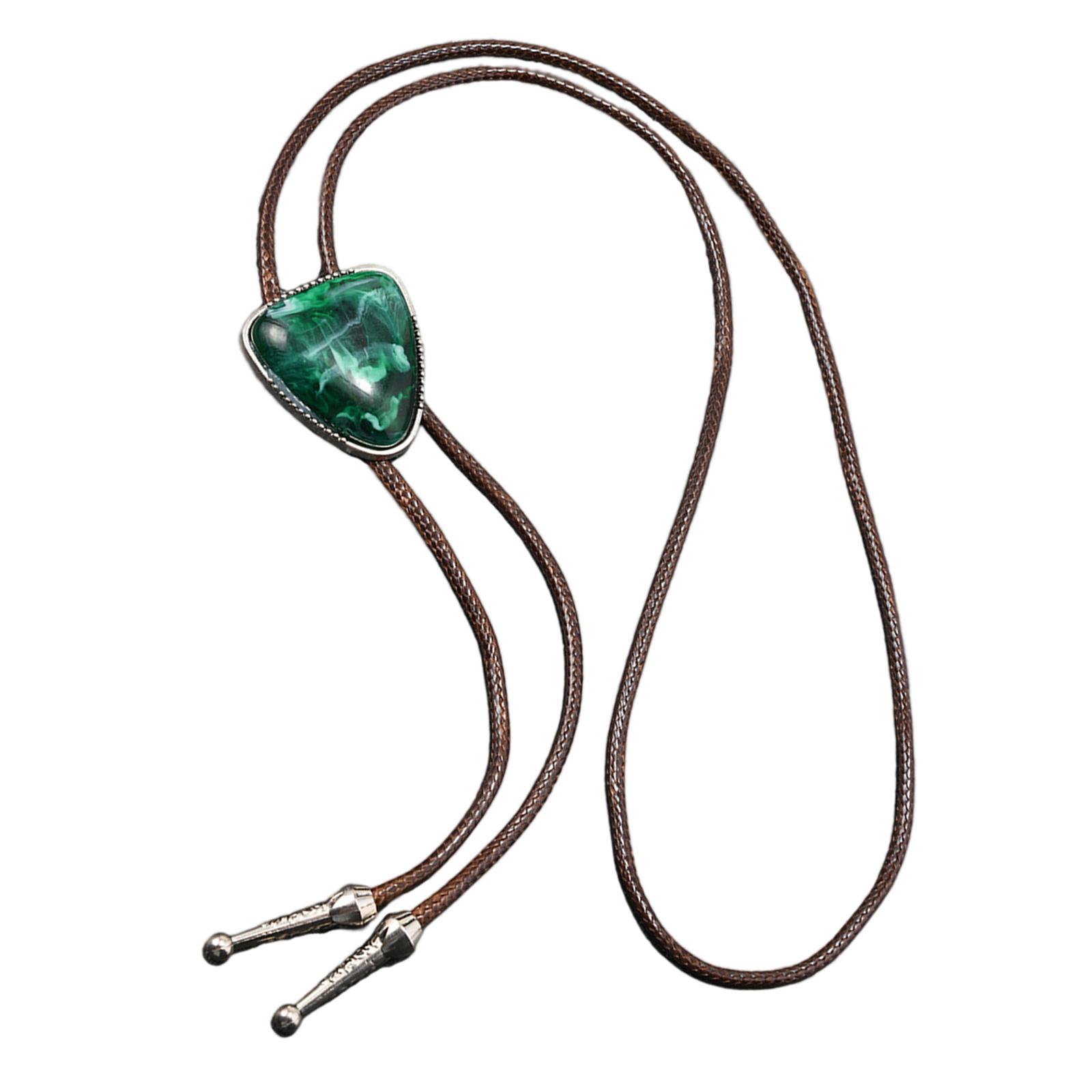 

Lightweight Bead Wax Cord Necklace Bolo Tie Neckwear Secure Alloy Closure Everyday Multipurpose Jewelry Gift For Adults зелёный