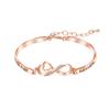 CW1 Double Circle Thai Silver Color Bracelet Handmade Thick Chain Couple Bracelet for Men